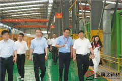 寶豐縣縣委書記、縣長許紅兵率考察團蒞臨寶潤達參觀調研