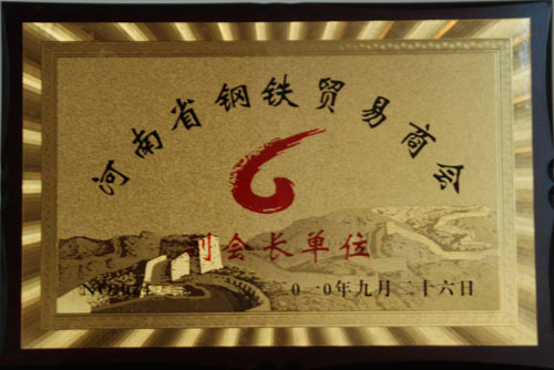 河南省鋼鐵貿(mào)易商會(huì)副會(huì)長(zhǎng)